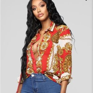 Printed Button Shirt